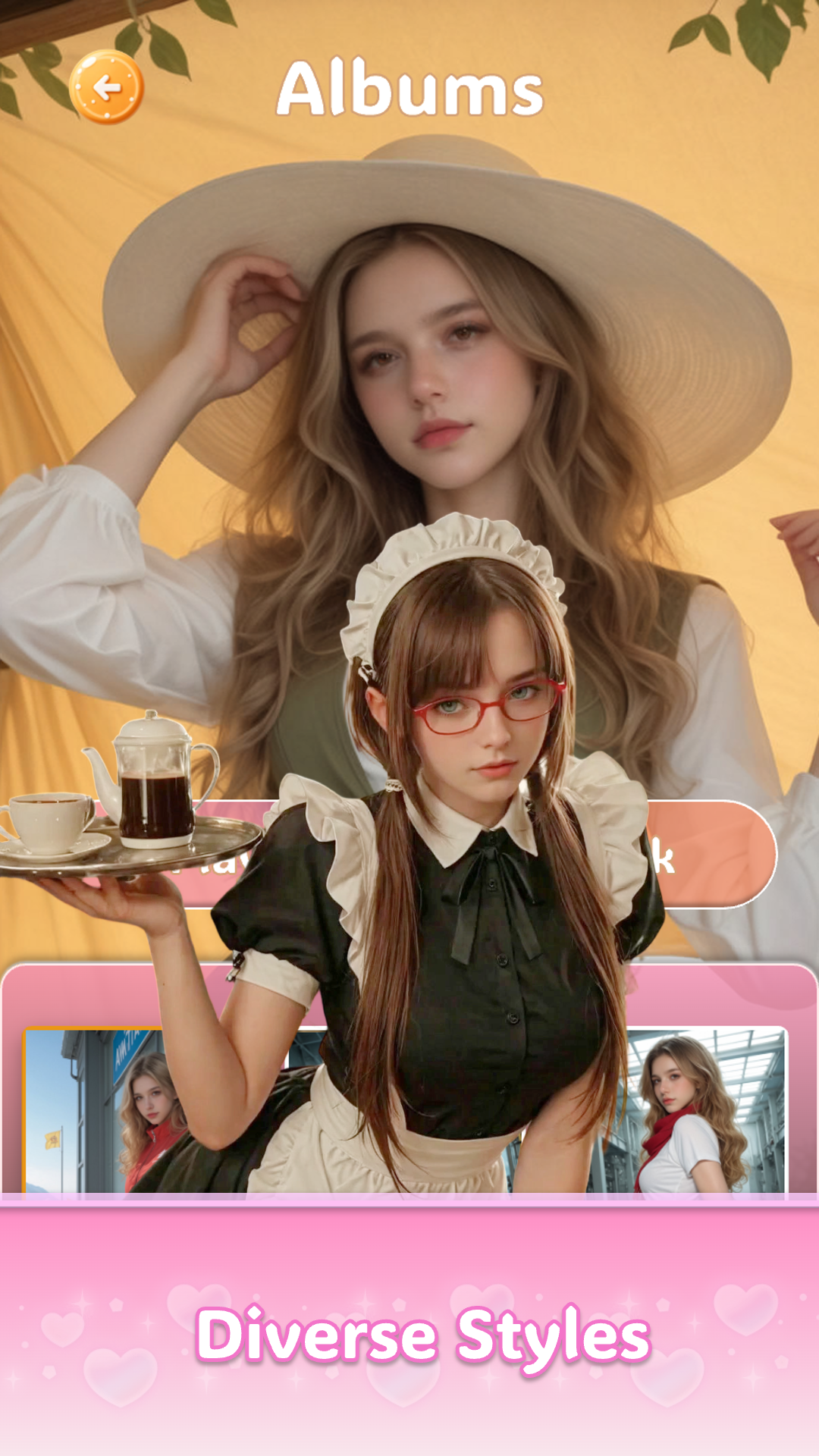 Bliss Crush album screen with diverse styles